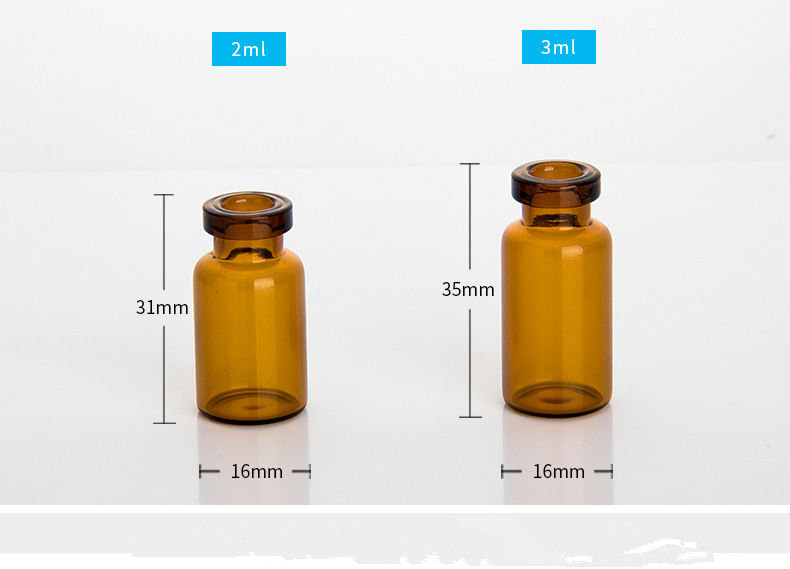 5ml 10ml 15ml oral liquid glass bottle, pharmaceutical glass tubing, glass vial for injection with rubber stoppers cap