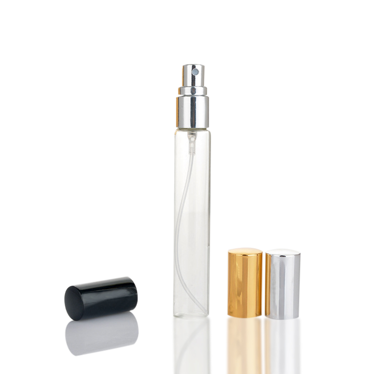 5ml 10ml 15ml silm perfume fan mist glass tube spray bottle