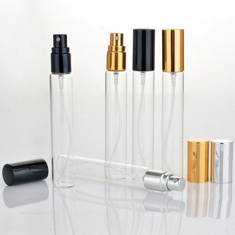 5ml 10ml 15ml silm perfume fan mist glass tube spray bottle