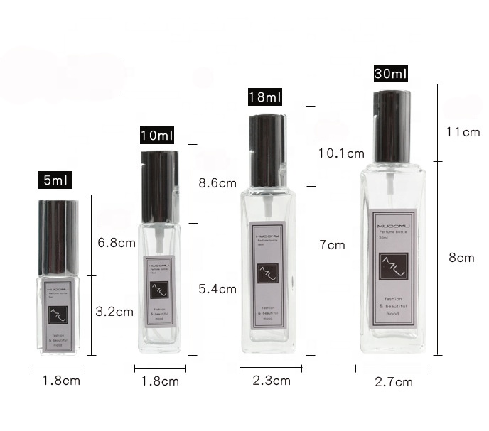 5ml 10ml 18ml 30ml Glass Perfume Bottle Cosmetic Spray Bottle Portable Empty Bottle perfume atomizer