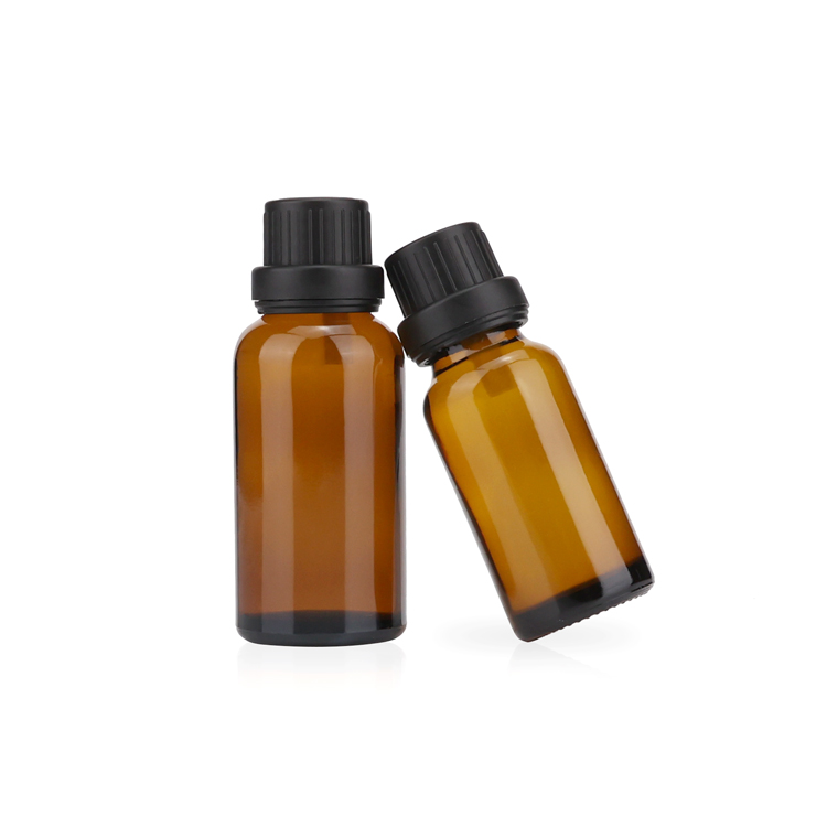 5ml 10ml 20ml 30ml 100ml custom frosted essential oil amber glass bottle with screw cap