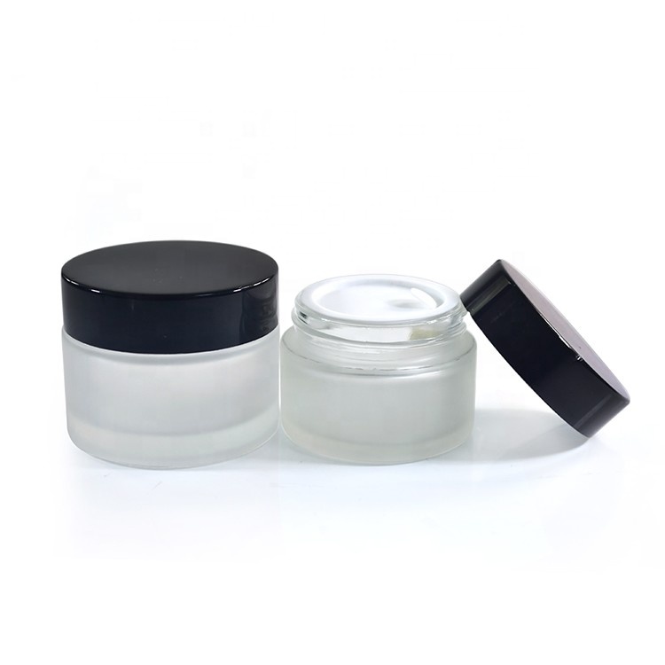 5ml 10ml 20ml 30ml 50ml 100ml cosmetic cream containers clear glass jar