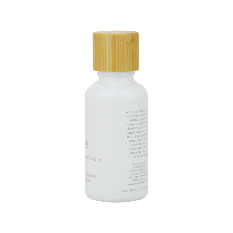 5ml 10ml 20ml 30ml 50ml 100ml painting white fancy essential oil glass bottle bamboo lid