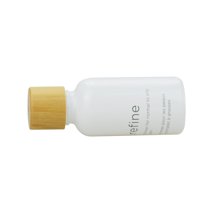 5ml 10ml 20ml 30ml 50ml 100ml painting white fancy essential oil glass bottle bamboo lid