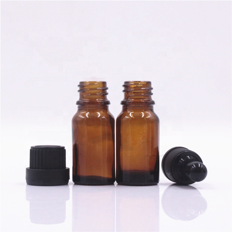 5ml 10ml 20ml 50ml Amber Glass Dropper Essential Oil boston Bottle with dropper sprayer screw cap