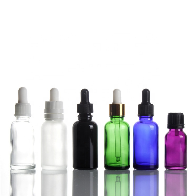 5ml 10ml 20ml 50ml Glass Dropper Essential Oil boston e-liquids Bottle with dropper sprayer screw cap pipettes