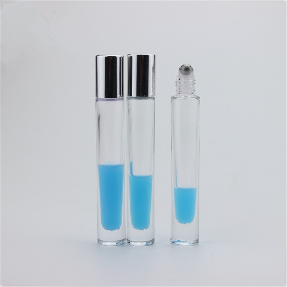 5ml 10ml 20ml amber glass perfume lip essential oil roll on bottle with roller ball for cosmetic packaging container