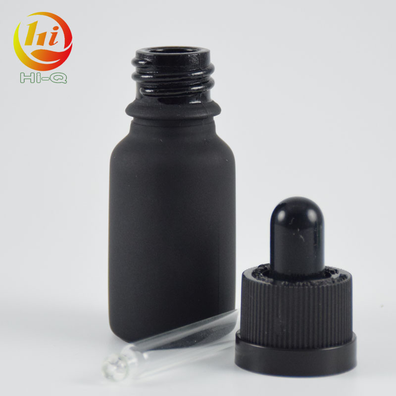 5ml 10ml 20ml black grey frosted glass bottles for e liquid essential oil bottle with dropper