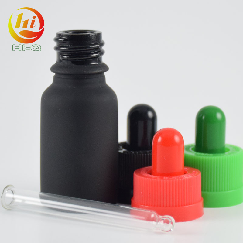 5ml 10ml 20ml black grey frosted glass bottles for e liquid essential oil bottle with dropper