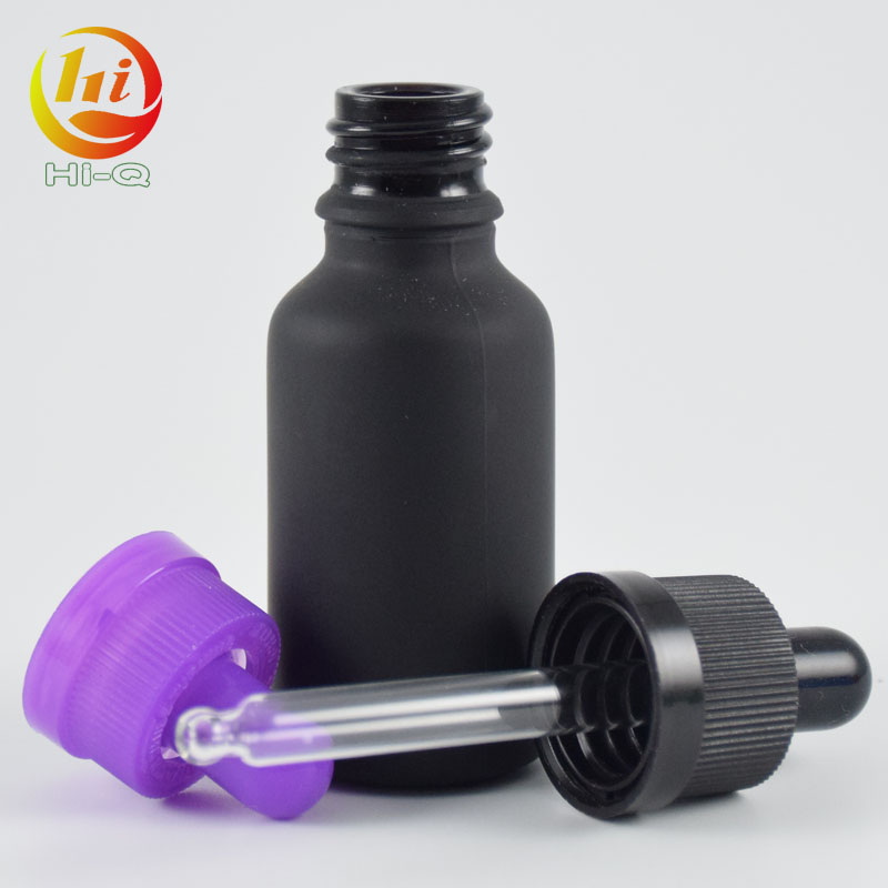 5ml 10ml 20ml black grey frosted glass bottles for e liquid essential oil bottle with dropper