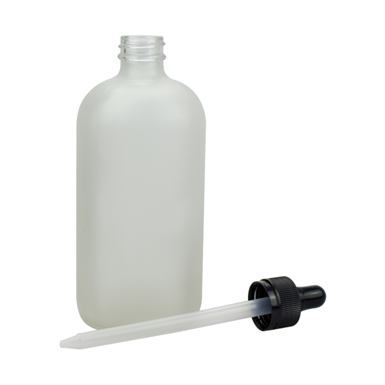 5ml 10ml 30ml 50ml 100ml Clear Frosted Glass Essential Oil Bottles 0.5OZ 1OZ 2OZ 4OZ 8OZ 16OZ Clear Frosted Boston Bottles