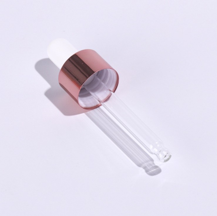 5ml 10ml 30ml 50ml Cosmetic Essential Oil Rose Gold Frosted Glass Dropper Bottle with Dropper