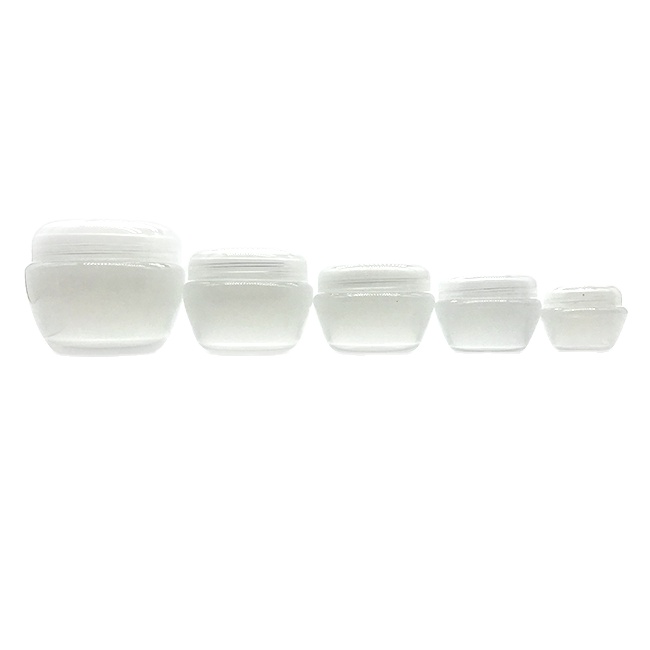 5ml 10ml 30ml 50ml Flat PP Plastic Cream Jar Cosmetic Empty Jar
