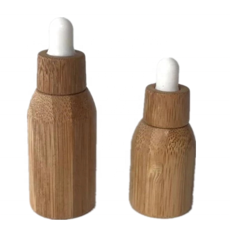 5ml,10ml,30ml,50ml High quality glass dropper bottle with bamboo cap