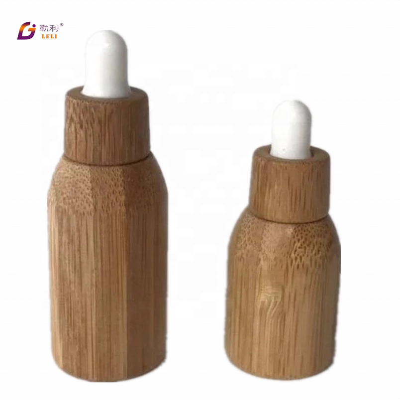 5ml,10ml,30ml,50ml High quality glass dropper bottle with bamboo cap