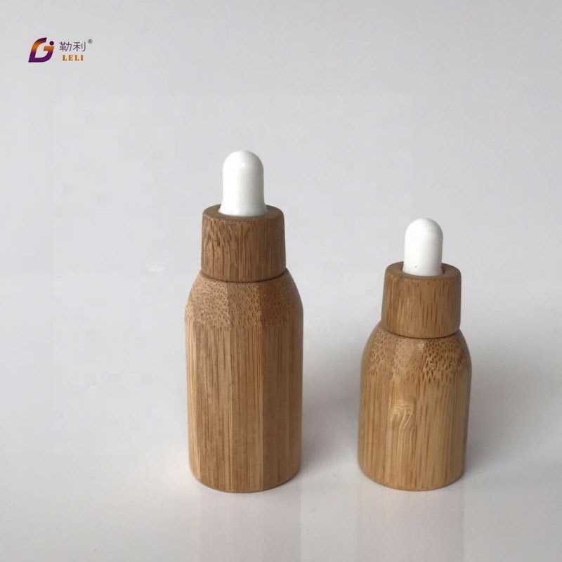 5ml,10ml,30ml,50ml High quality glass dropper bottle with bamboo cap