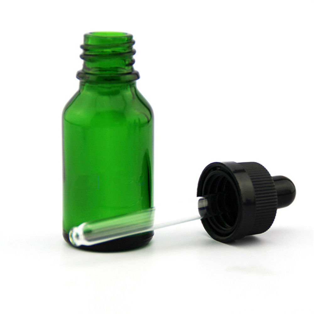 5ml 10ml 30ml 50ml essential oil serum black white clear frosted red glass packaging perfume dropper bottle