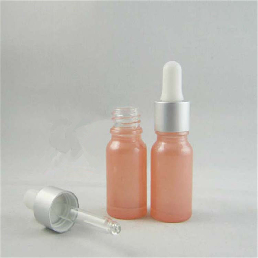 5ml 10ml 30ml 50ml essential oil serum black white clear frosted red glass packaging perfume dropper bottle