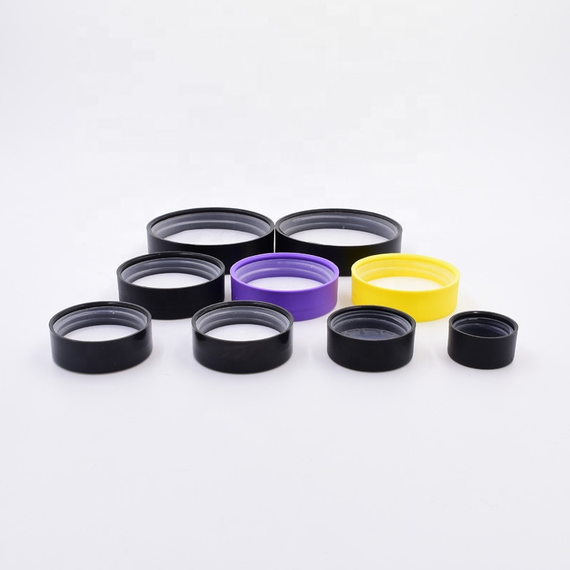 5ml 10ml 30ml 70ml 90ml 120ml 180ml 280ml 500ml clear round straight side food storage plastic child proof lid glass jar