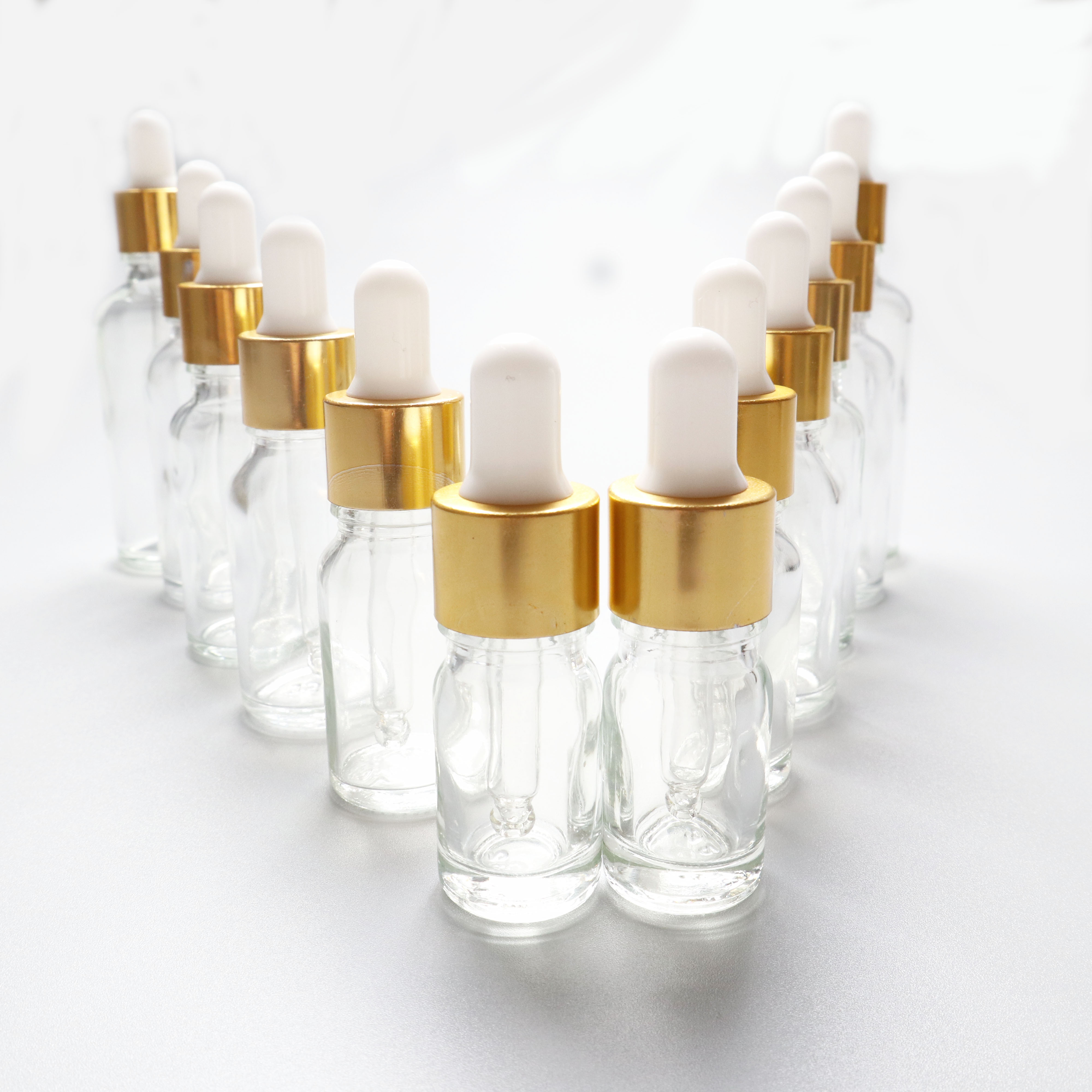 5ml 10ml 30ml custom amber essential oil glass dropper bottle with box