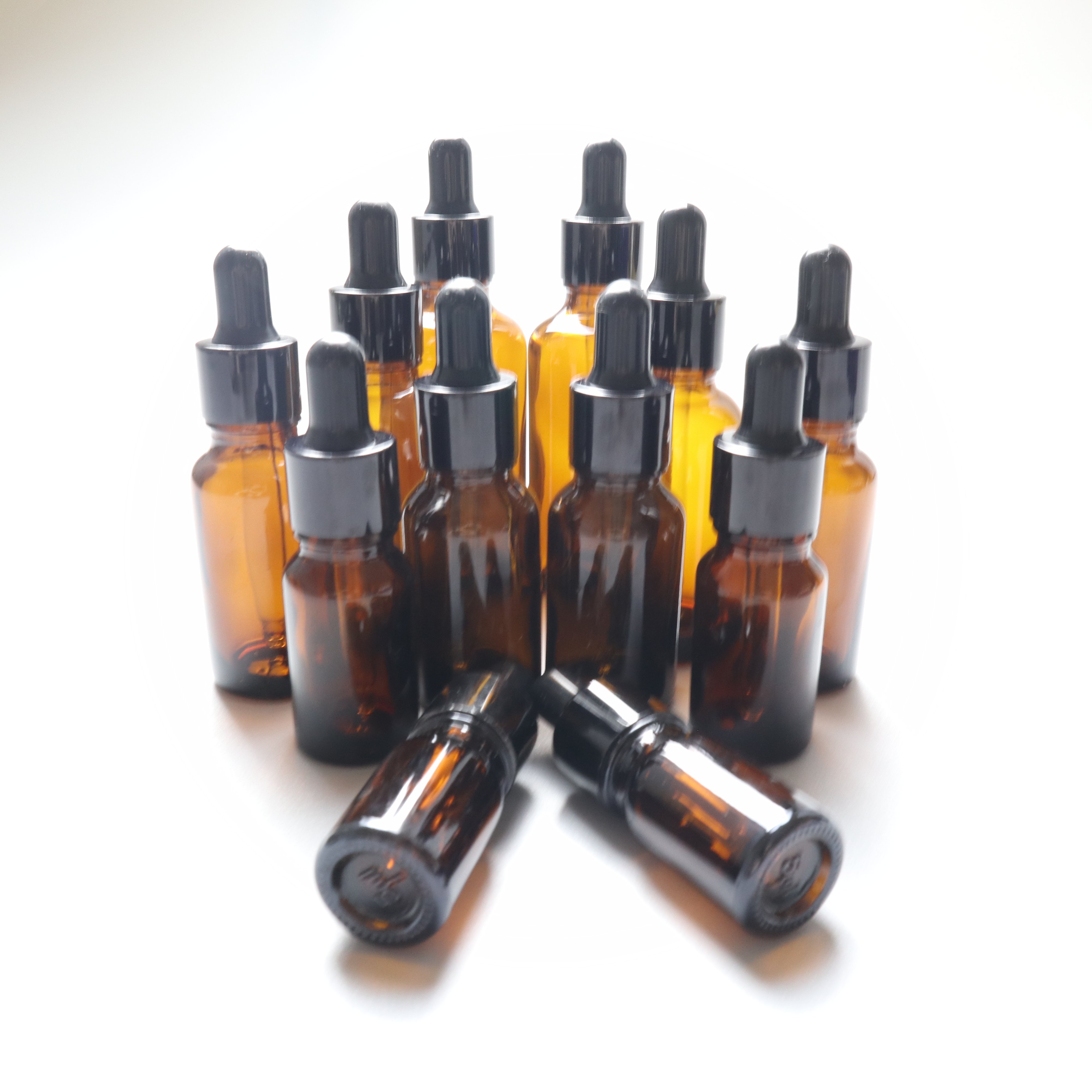 5ml 10ml 30ml custom amber essential oil glass dropper bottle with box