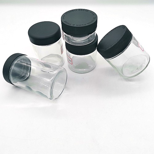 5ml 10ml 50ml 80ml 100ml 120ml 150ml 250ml empty clear glass spice storage jar