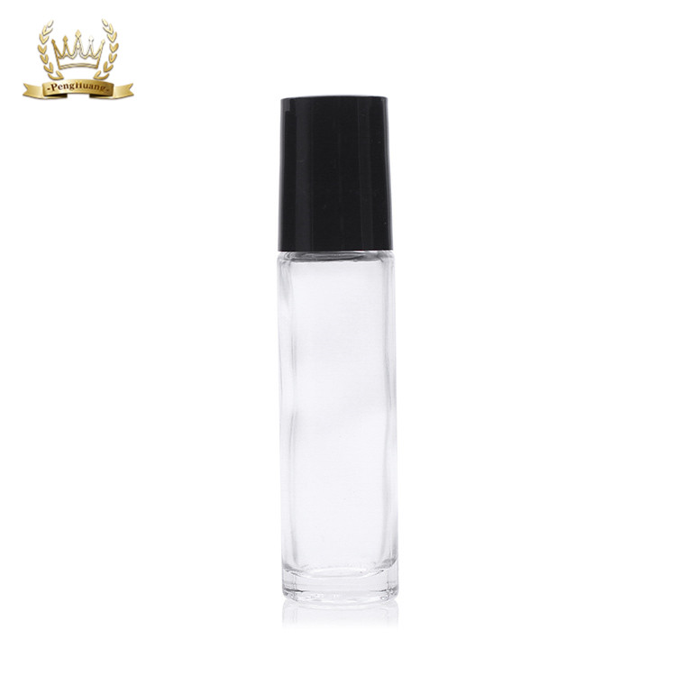 5ml 10ml Amber Blue Clear Glass Roll On Perfume Attar Essential Oil Bottle with Roller Ball Cap
