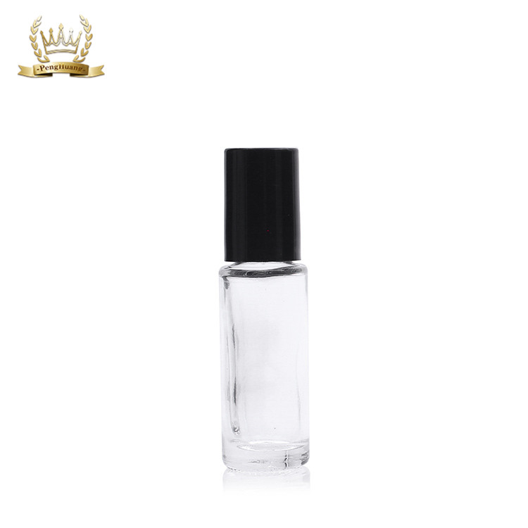 5ml 10ml Amber Blue Clear Glass Roll On Perfume Attar Essential Oil Bottle with Roller Ball Cap