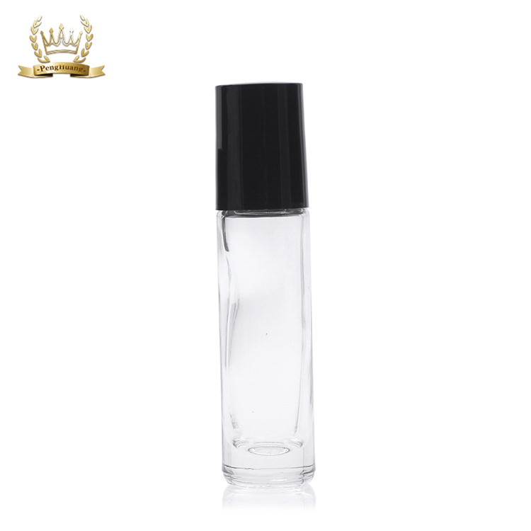 5ml 10ml Amber Blue Clear Glass Roll On Perfume Attar Essential Oil Bottle with Roller Ball Cap