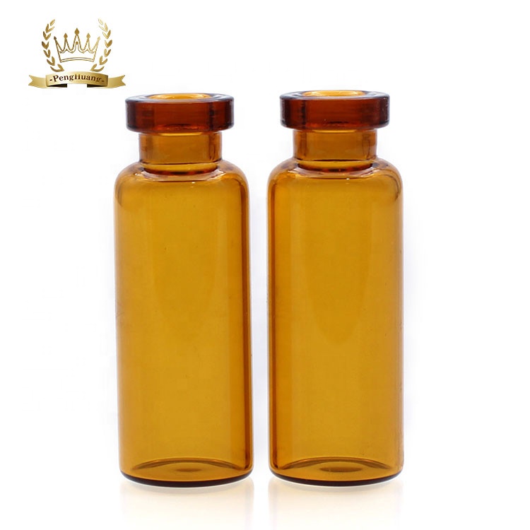 5ml 10ml Crimp Injection Pharmaceutical Sample Dram Amber Glass Bottle Vials with Aluminum Cap