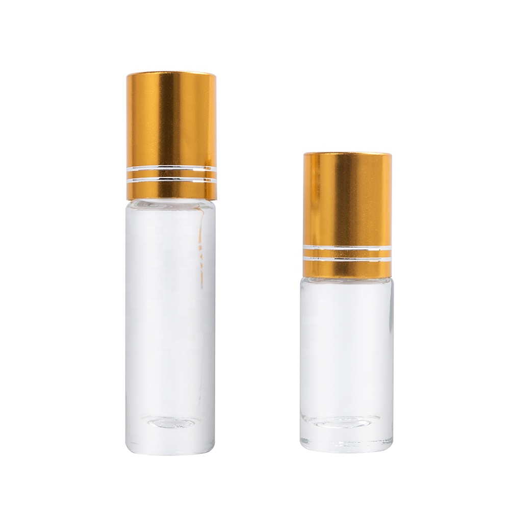 5ml 10ml Cylinder Roll-on Glass Cosmetic Bottles