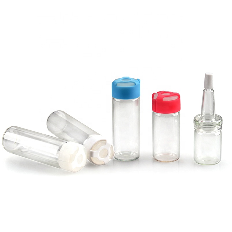5ml 10ml Empty Mini Pharmacy Butyl Rubber Stoppers Caps Glass Bottle Sterile Vials Botox Injectable Bottle
