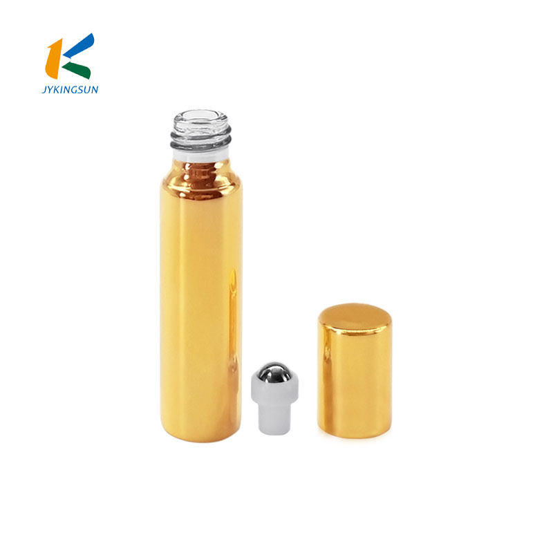 5ml 10ml Glass Essential Oil Bottle Roll On Bottle with Stainless Steel Roller Ball and aluminum Caps