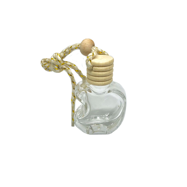 5ml 10ml  Mini Apple Shape Empty  Diffuse  Glass Car Pendant Perfume Bottle