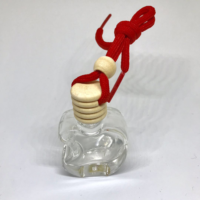 5ml 10ml Mini Apple Shape Empty Diffuse Glass Car Pendant Perfume Bottle