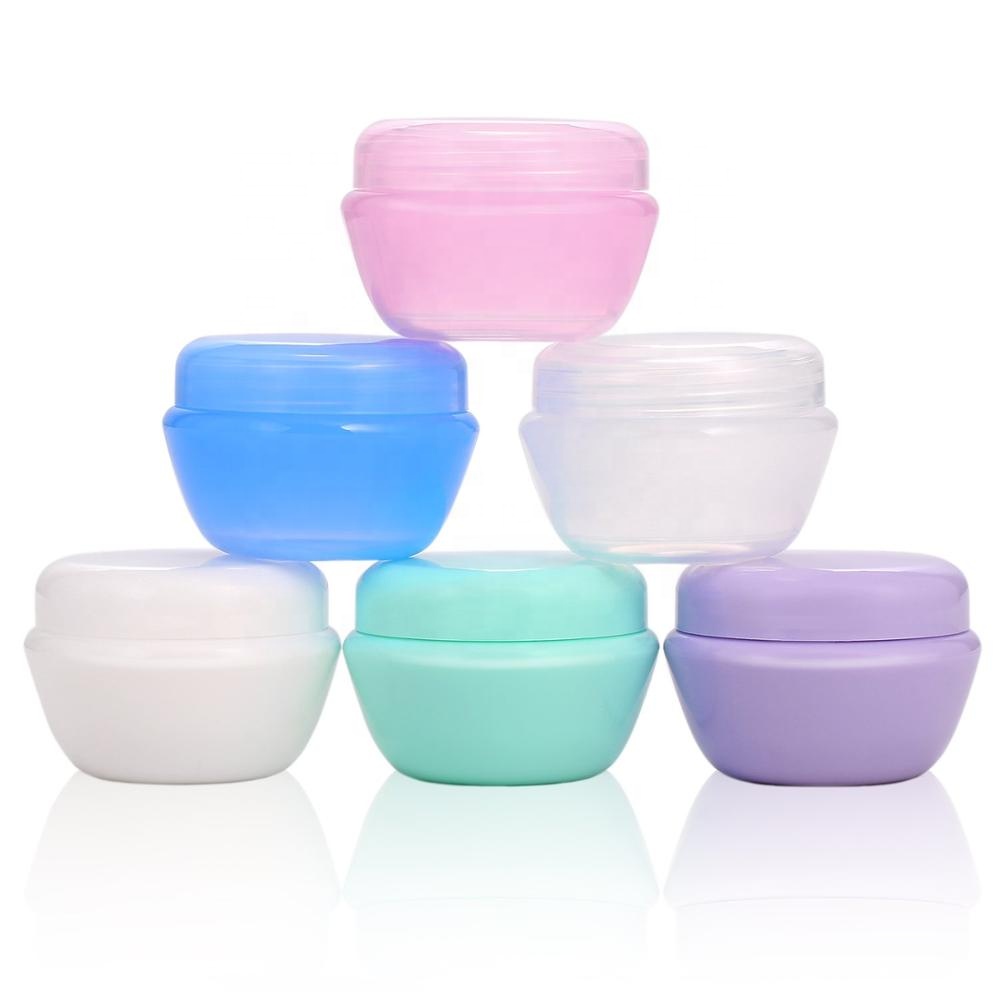 5ml 10ml Mini Beauty Clear Plastic Travel Lotion Scrub Container Jars Cosmetic Sample Containers For Lotion  Cream