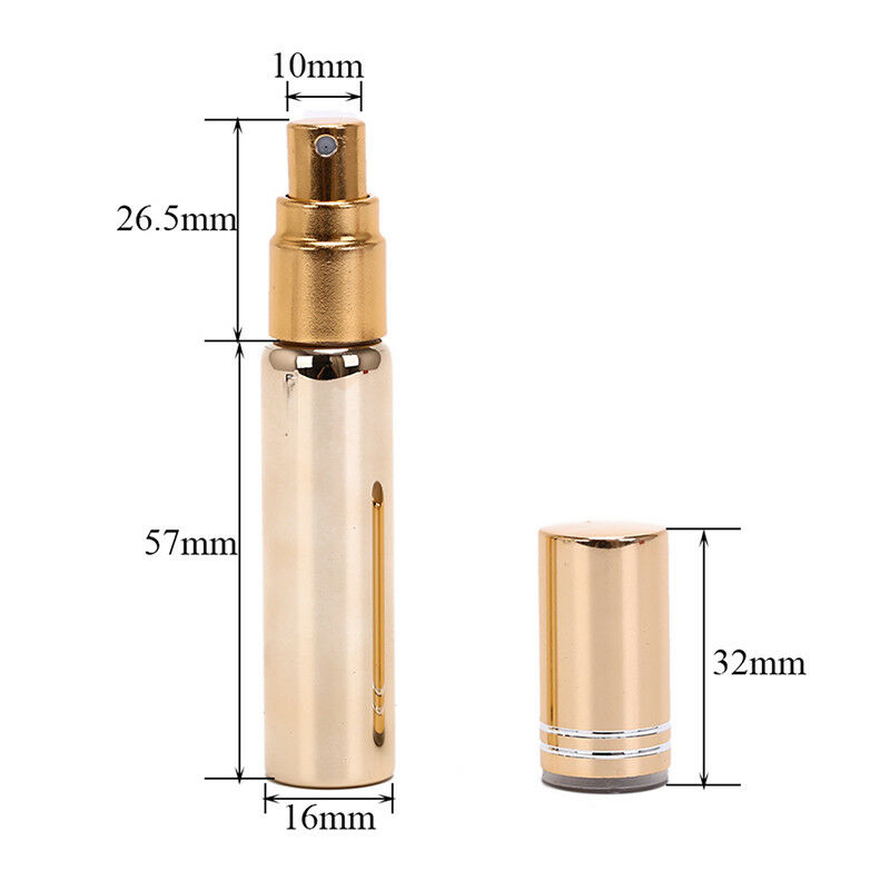 5ml 10ml Portable Mini Refillable Perfume Atomizer Travel Empty Spray Glass Bottle