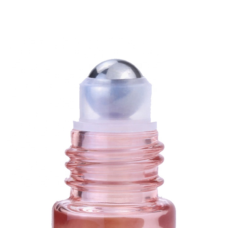 5ml 10ml Rose Gold Cosmetic Packaging Essential Oil Glass Roller Perfume Bottle