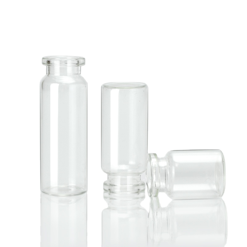 5ml 10ml Small Drift bottle Tubular transparent /amber glass bottle/vial with cork stopper