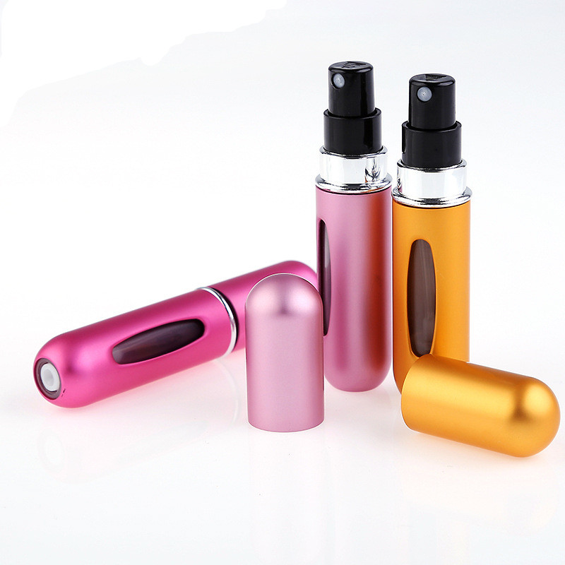 5ml 10ml aluminum perfume glass empty bottle lipstick type aluminum perfume tube cosmetic bottle wholesales