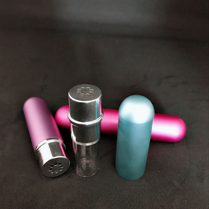 5ml 10ml aluminum perfume glass empty bottle lipstick type aluminum perfume tube cosmetic bottle wholesales