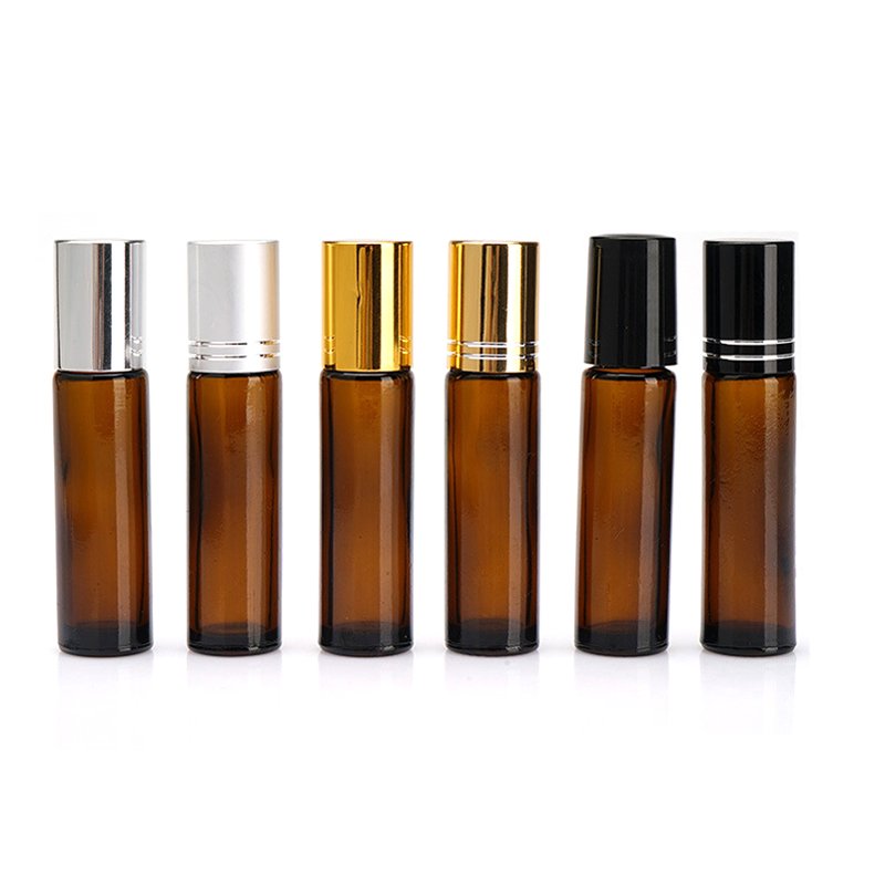 5ml 10ml glass amber essential oil roll on 10ml perfume glass bottle 5ml for eye cream