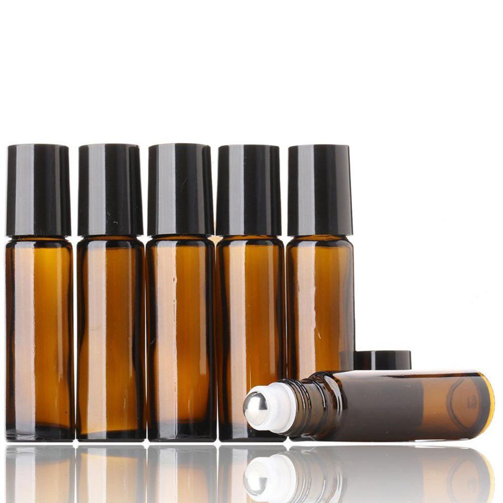 5ml 10ml glass amber essential oil roll on 10ml perfume glass bottle 5ml for eye cream