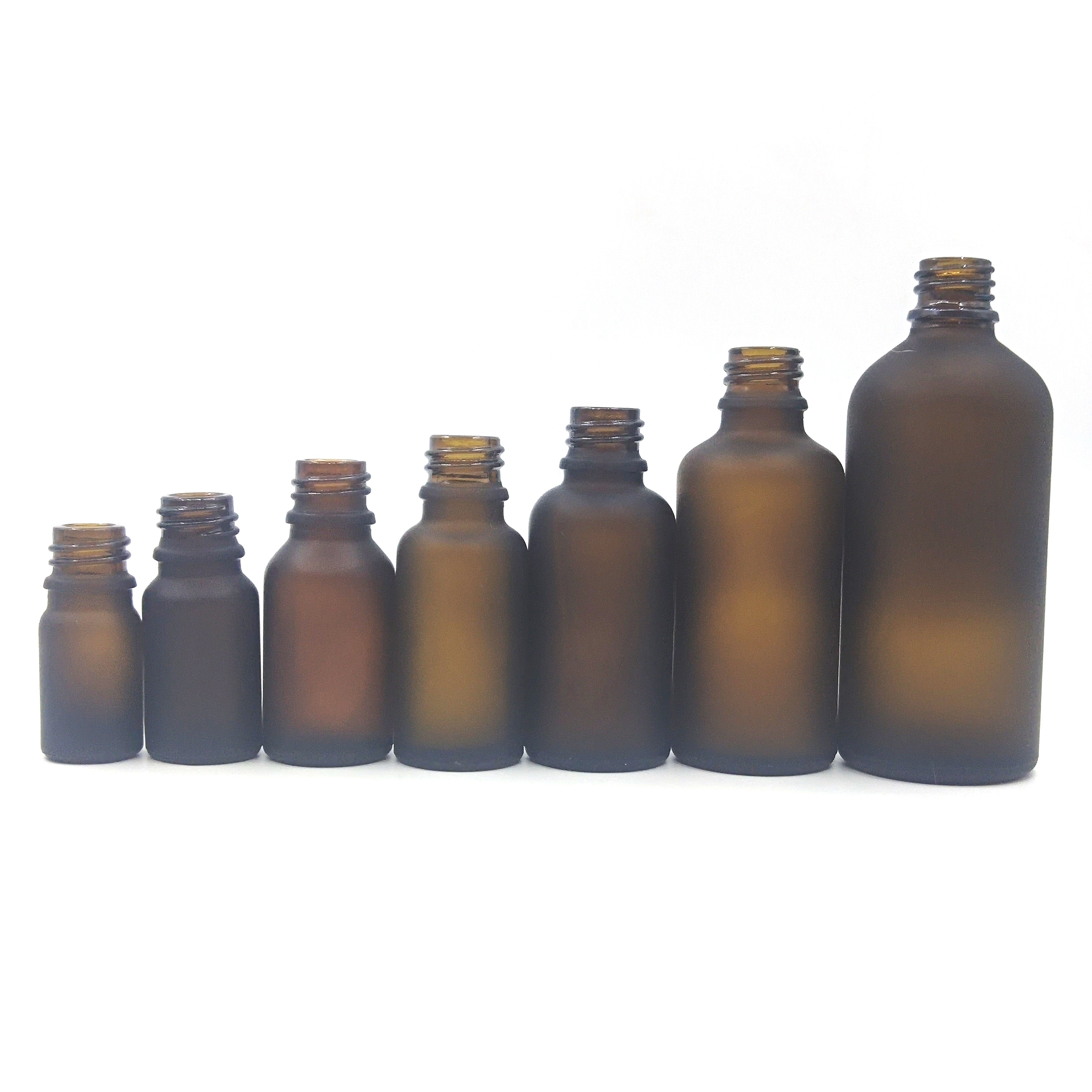 5ml 10ml glass clear/amber essential oil bottle 30 ml 50ml glass bottle with sliver screw cap for arom