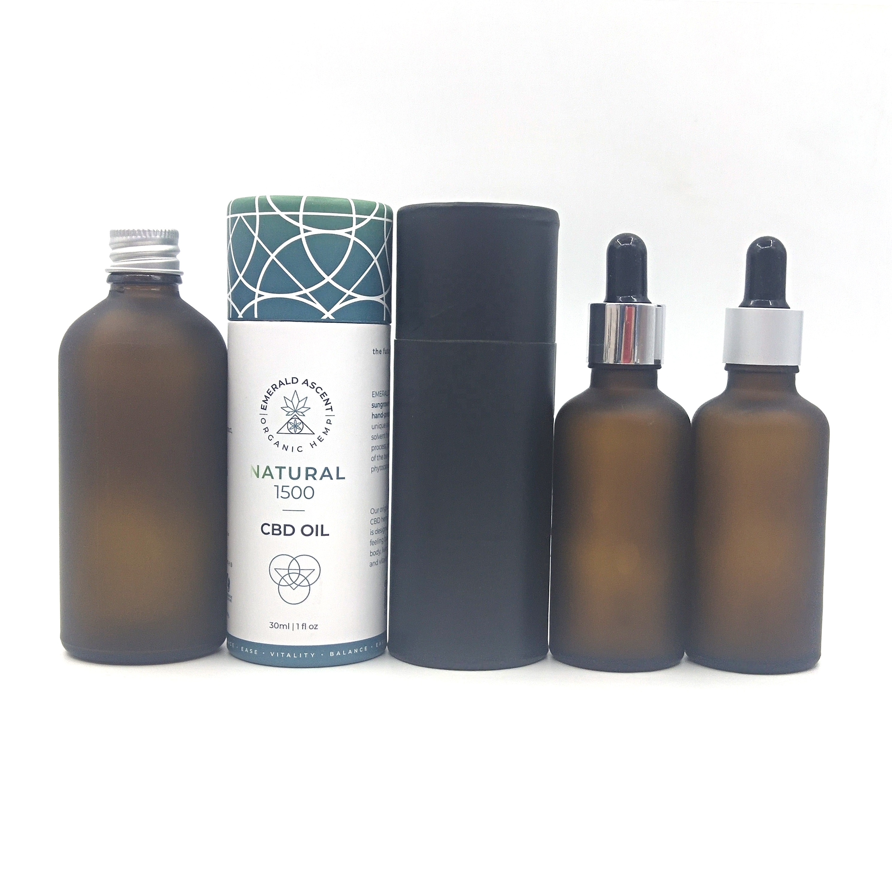 5ml 10ml glass clear/amber essential oil bottle 30 ml 50ml glass bottle with sliver screw cap for arom