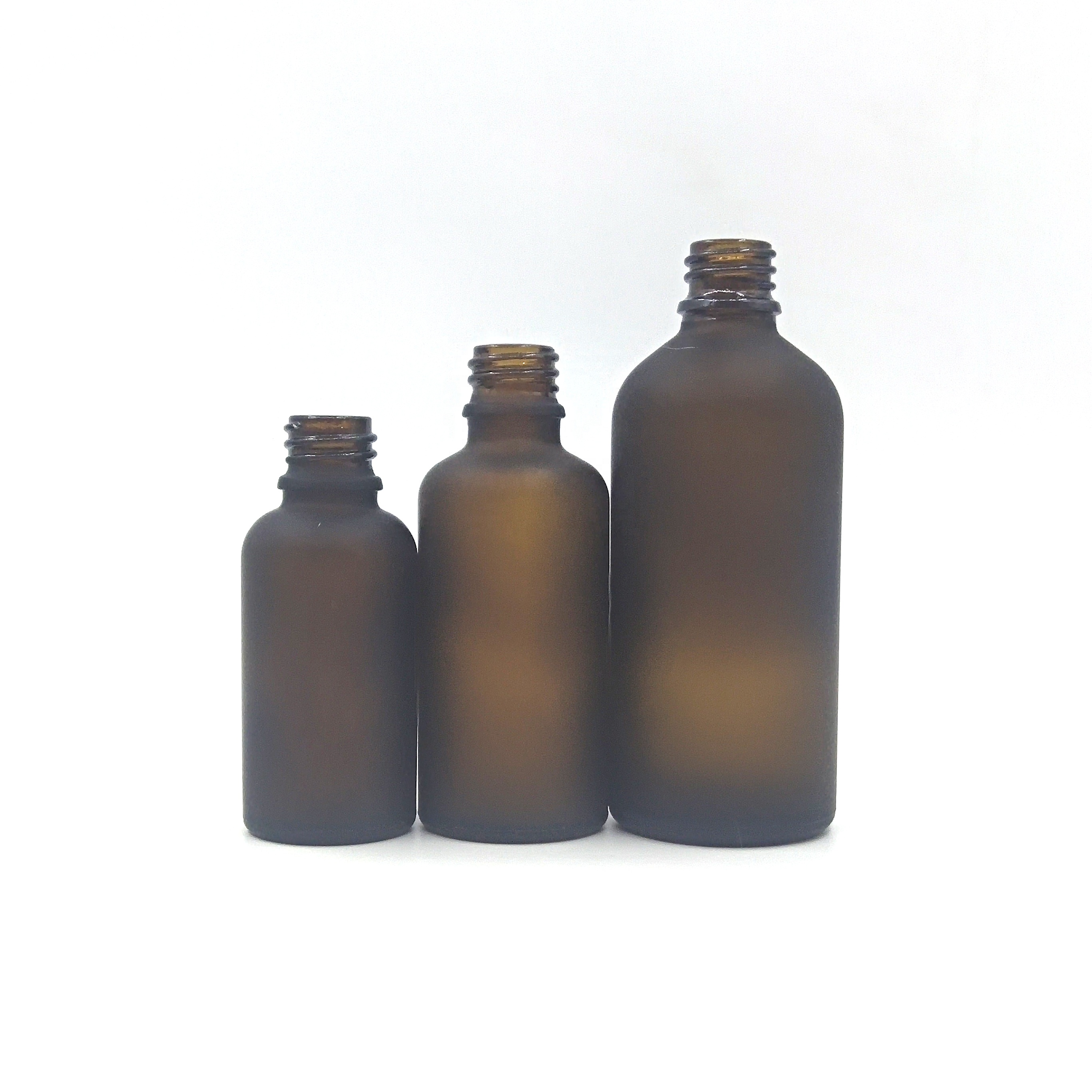 5ml 10ml glass clear/amber essential oil bottle 30 ml 50ml glass bottle with sliver screw cap for arom