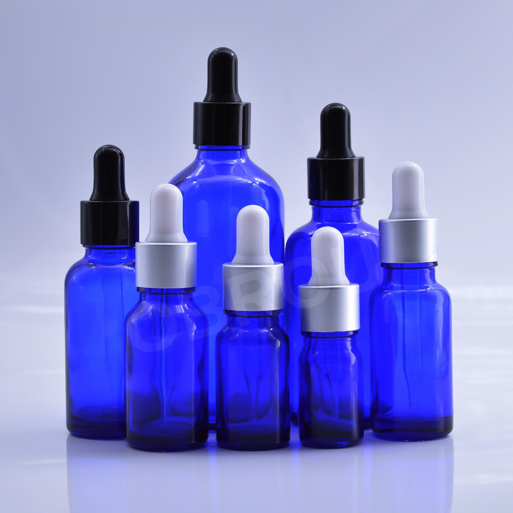 5ml 10ml glass clear/amber essential oil bottle 30 ml 50ml glass dropper bottle with gold cap for aroma perfume oil