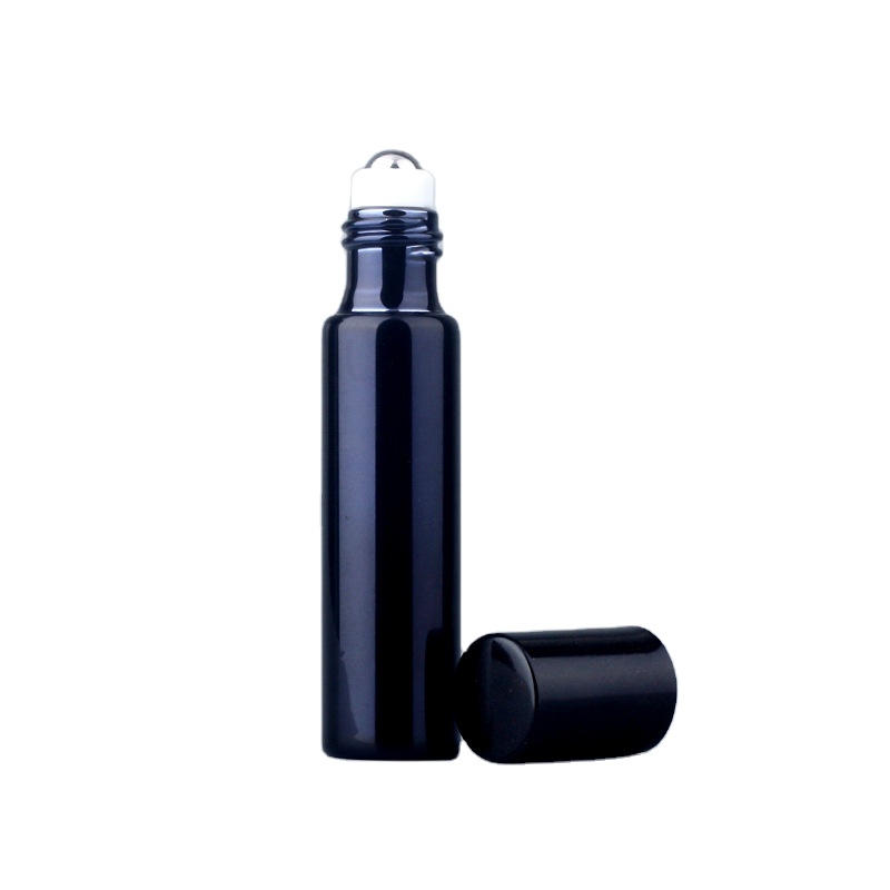 5ml 10ml glass roll-on perfume bottle 10ml UV glass roll on bottle with metal roller ball