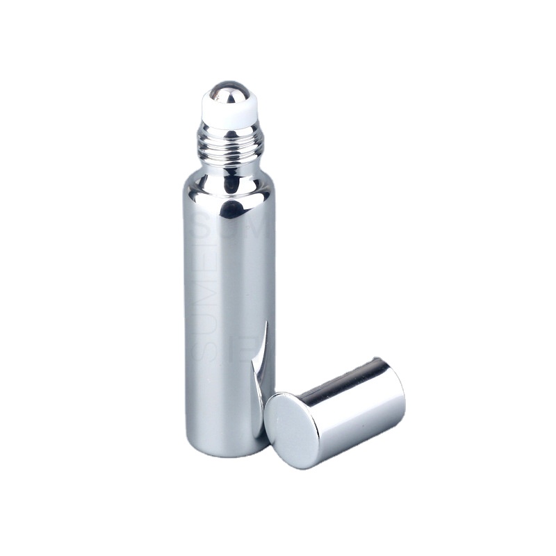 5ml 10ml glass roll-on perfume bottle 10ml UV glass roll on bottle with metal roller ball