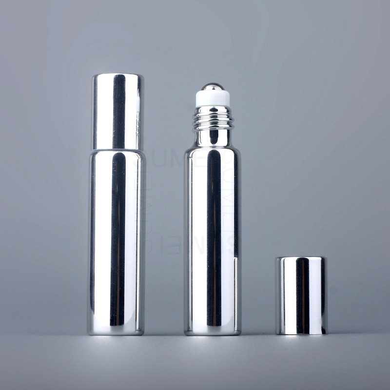 5ml 10ml glass roll-on perfume bottle 10ml UV glass roll on bottle with metal roller ball